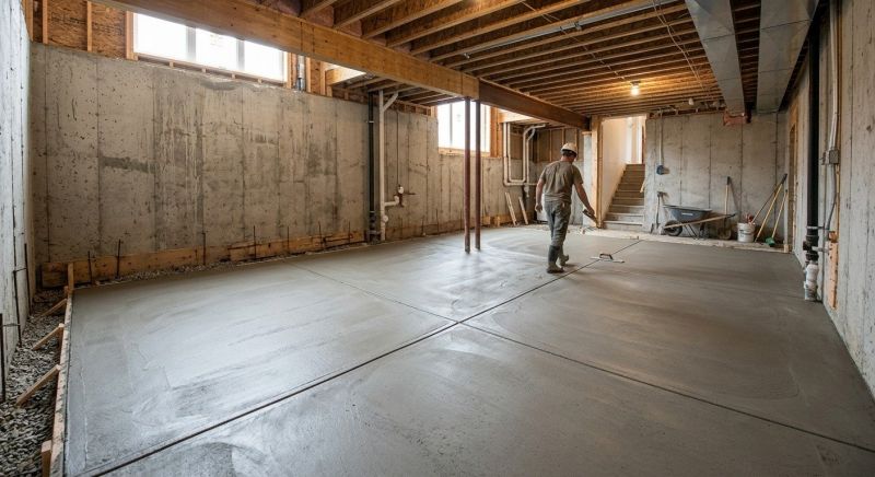 Basement Concrete Installation in Windermere, FL
