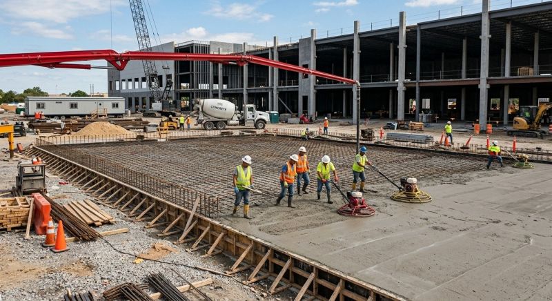 Commercial Slab Construction in Apopka, FL